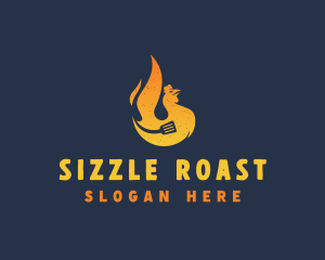 Roast - Hot Roast Chicken logo design
