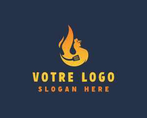 Roast - Hot Roast Chicken logo design