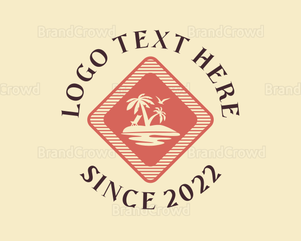 Island Beach Travel Logo