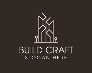 Modern Building Tower logo design