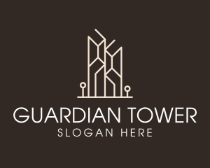 Modern Building Tower logo design