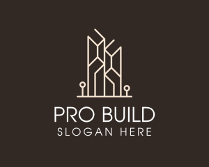 Modern Building Tower logo design