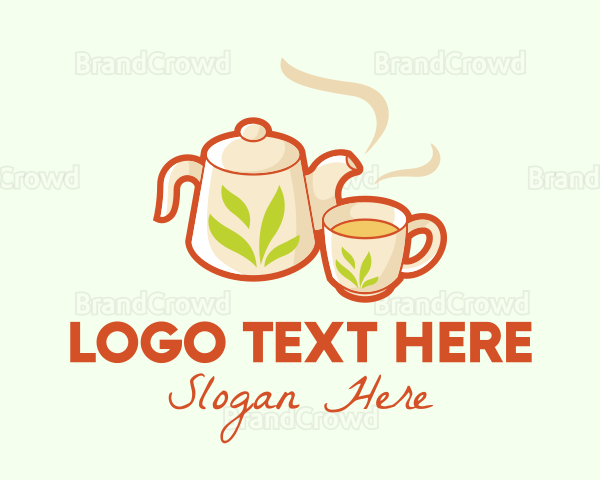 Herbal Tea Drink Logo