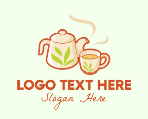 Organic - Herbal Tea Drink logo design