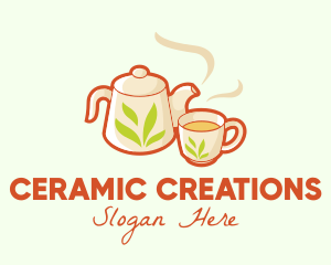 Ceramic - Herbal Tea Drink logo design