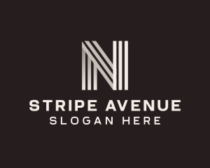 Stripes - Stripes Generic Letter N logo design