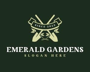 Shovel Gardening Tool logo design