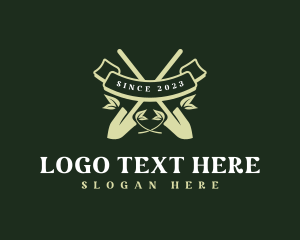 Tools - Shovel Gardening Tool logo design