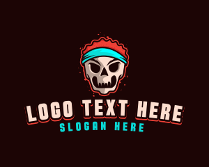 Sporty Skull Fitness Logo