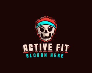 Sporty - Sporty Skull Fitness logo design