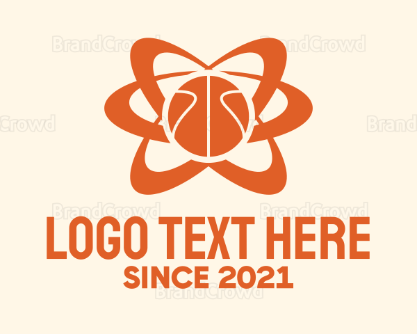 Orange Basketball Orbit Logo