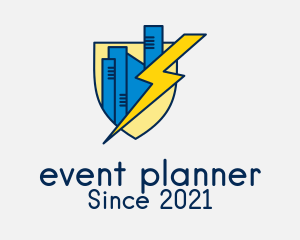 Power - City Electrical Shield logo design