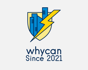 Cityscape - City Electrical Shield logo design