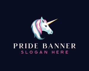 Unicorn Mythical Horse logo design