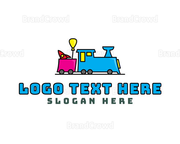 Toy Train Daycare Logo