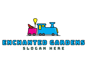 Wonderland - Toy Train Daycare logo design