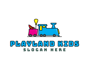 Toy Train Daycare logo design