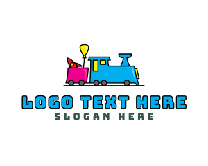 Toy Train Daycare Logo