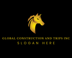 Deluxe - Premium Horse Stallion logo design