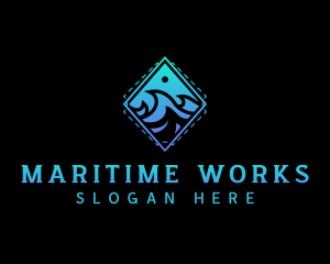 Ocean Wave Waterpark logo design