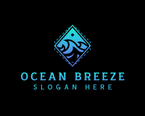 Ocean Wave Waterpark logo design