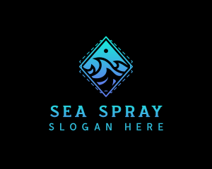 Ocean Wave Waterpark logo design