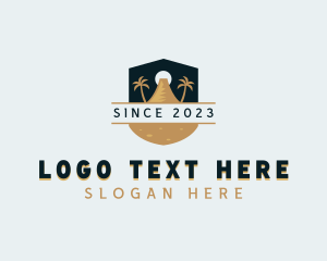 Outdoor Island Mountain logo design