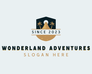 Outdoor Island Mountain logo design