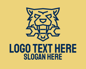 Fixing - Sabertooth Tiger Repair logo design