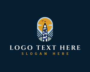 Seaside - Lighthouse  Seaside Tower logo design