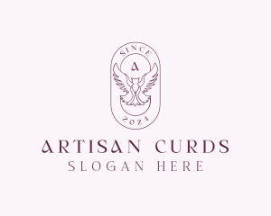 Elegant Bird Crest logo design