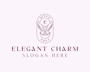 Elegant Bird Crest logo design