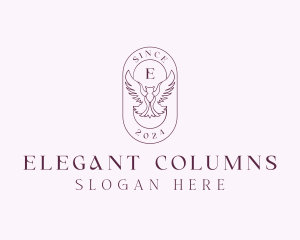 Elegant Bird Crest logo design