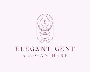 Elegant Bird Crest logo design