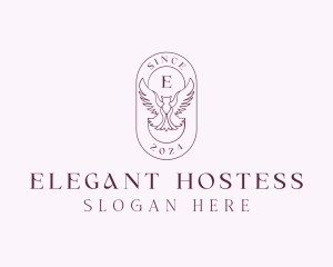 Elegant Bird Crest logo design