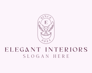 Elegant Bird Crest logo design