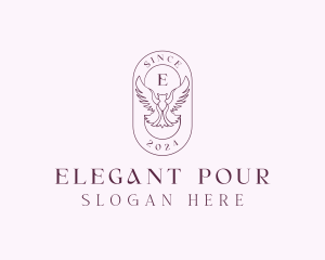 Elegant Bird Crest logo design