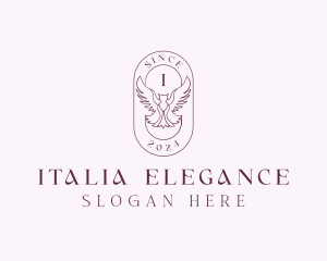 Elegant Bird Crest logo design