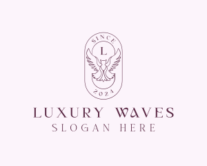 Elegant Bird Crest logo design