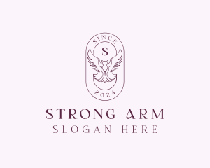 Elegant Bird Crest logo design