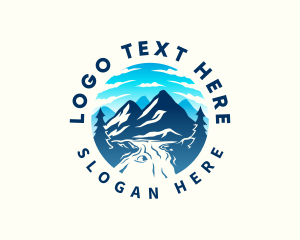 Mountain - Mountain River Destination logo design