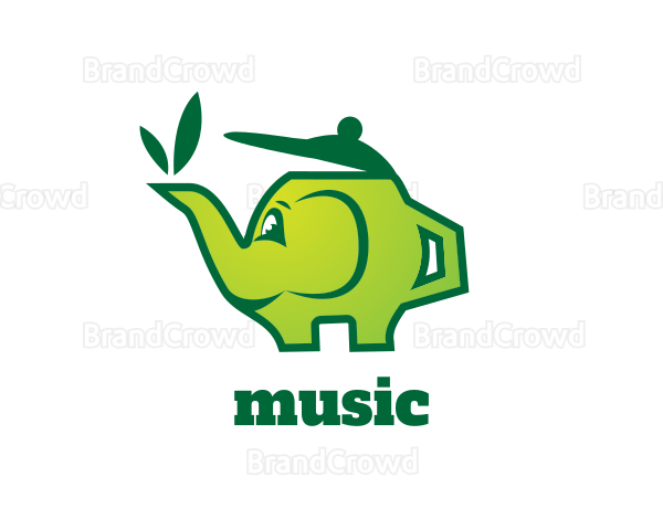 Green Tea Teapot Logo