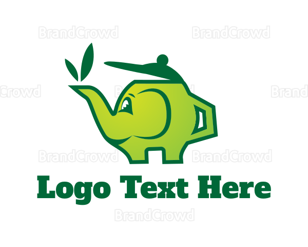 Green Tea Teapot Logo