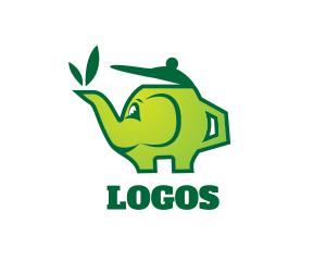 Green Tea Teapot Logo