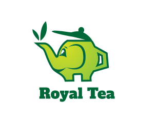 Green Tea Teapot logo design