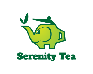 Tea - Green Tea Teapot logo design