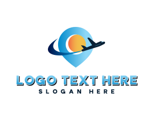 Location Pin - Tourist Travel Agency logo design