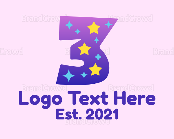 Colorful Starry Three Logo