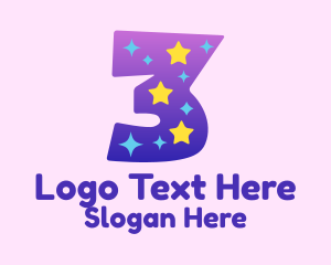 Colorful Starry Three Logo
