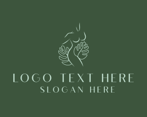 Herbal - Natural Flawless Woman logo design